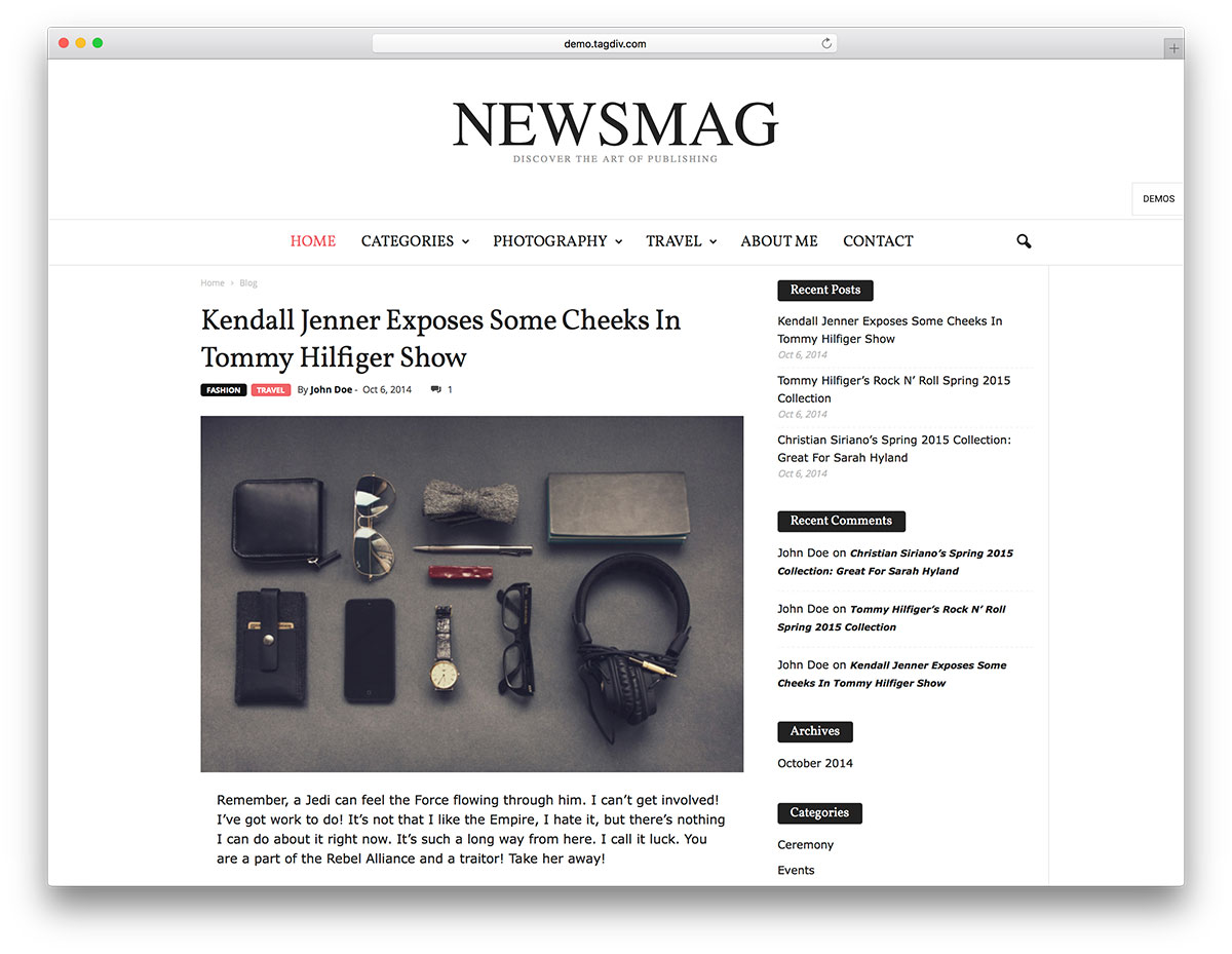 newsmag-classic-blog-wordpress-шаблон