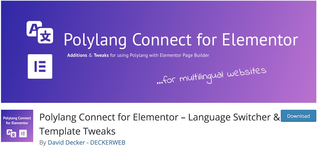 polylangelementまたはwordpress多言語プラグインを接続します