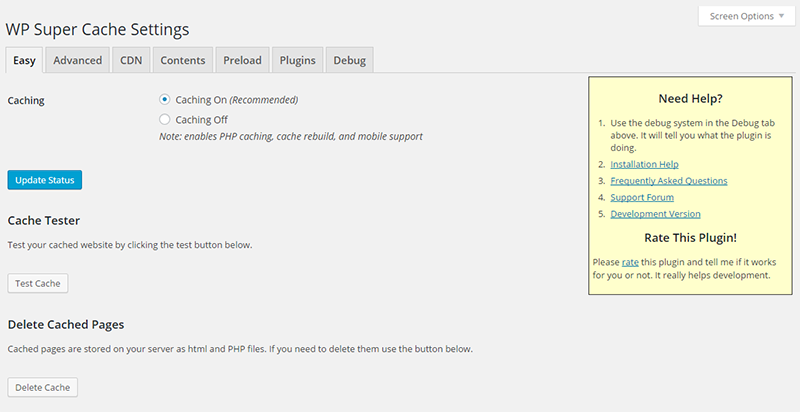 WpSuperCache1