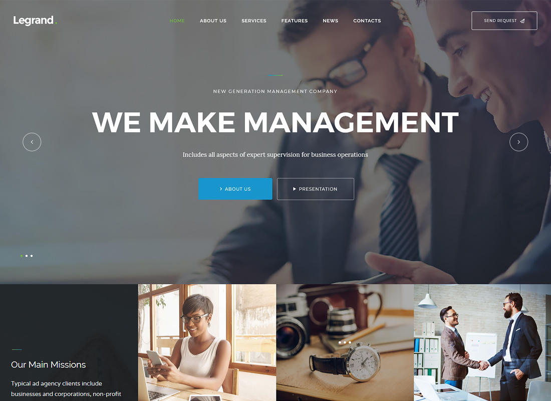MaxiNet - тема WordPress для широкополосного доступа и телекоммуникаций