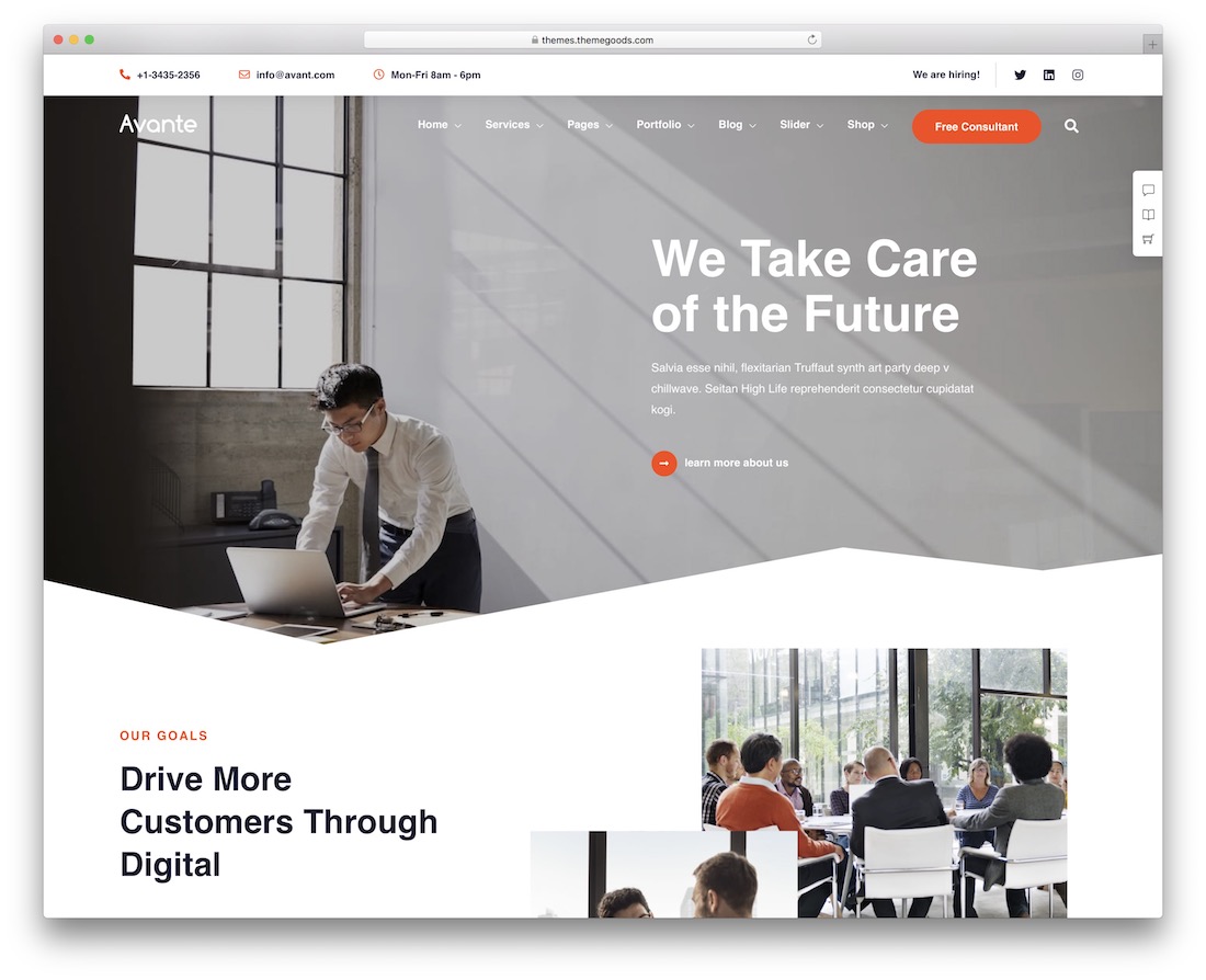 tema asuransi wordpress avante