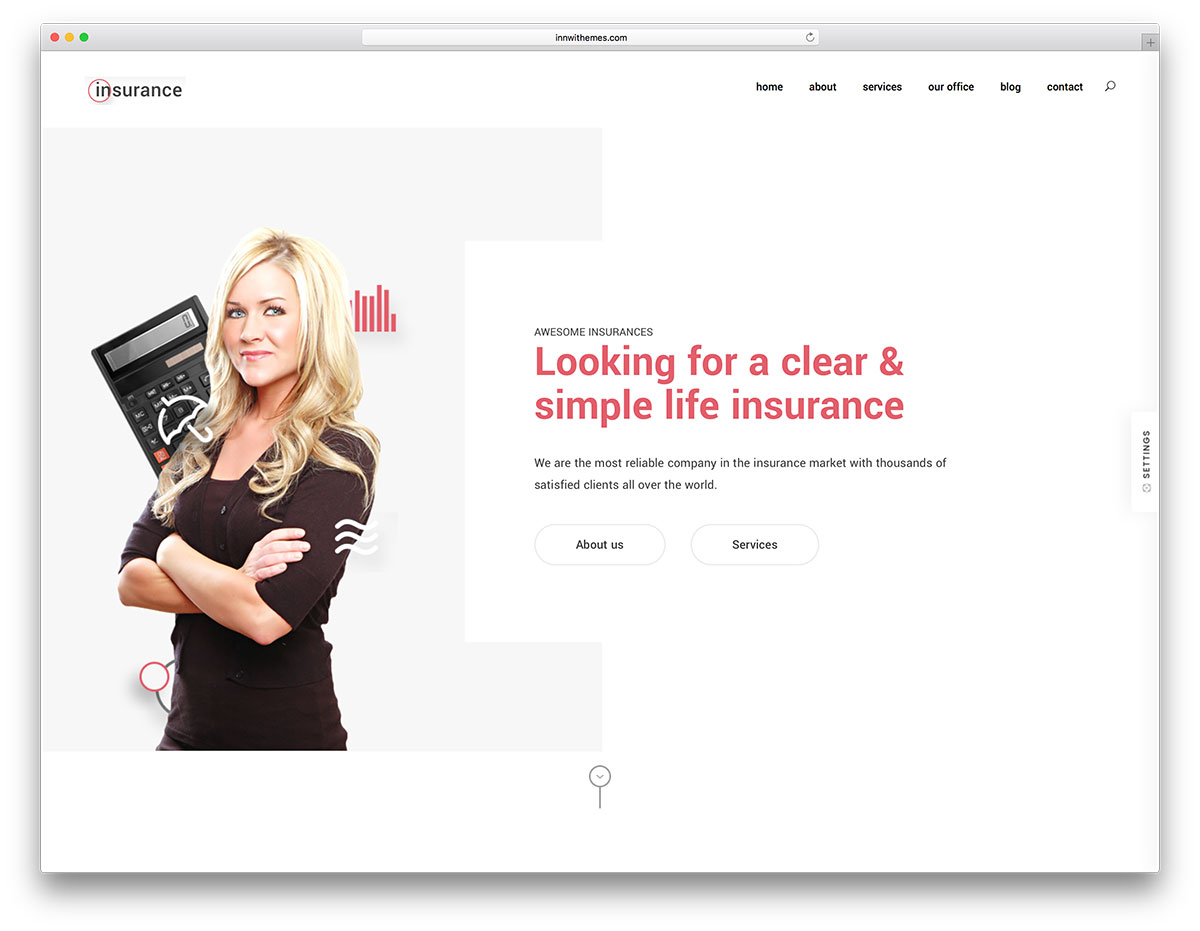 Tema asuransi WordPress
