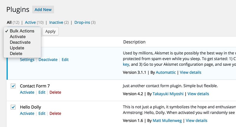 cara menghapus plugin wordpress