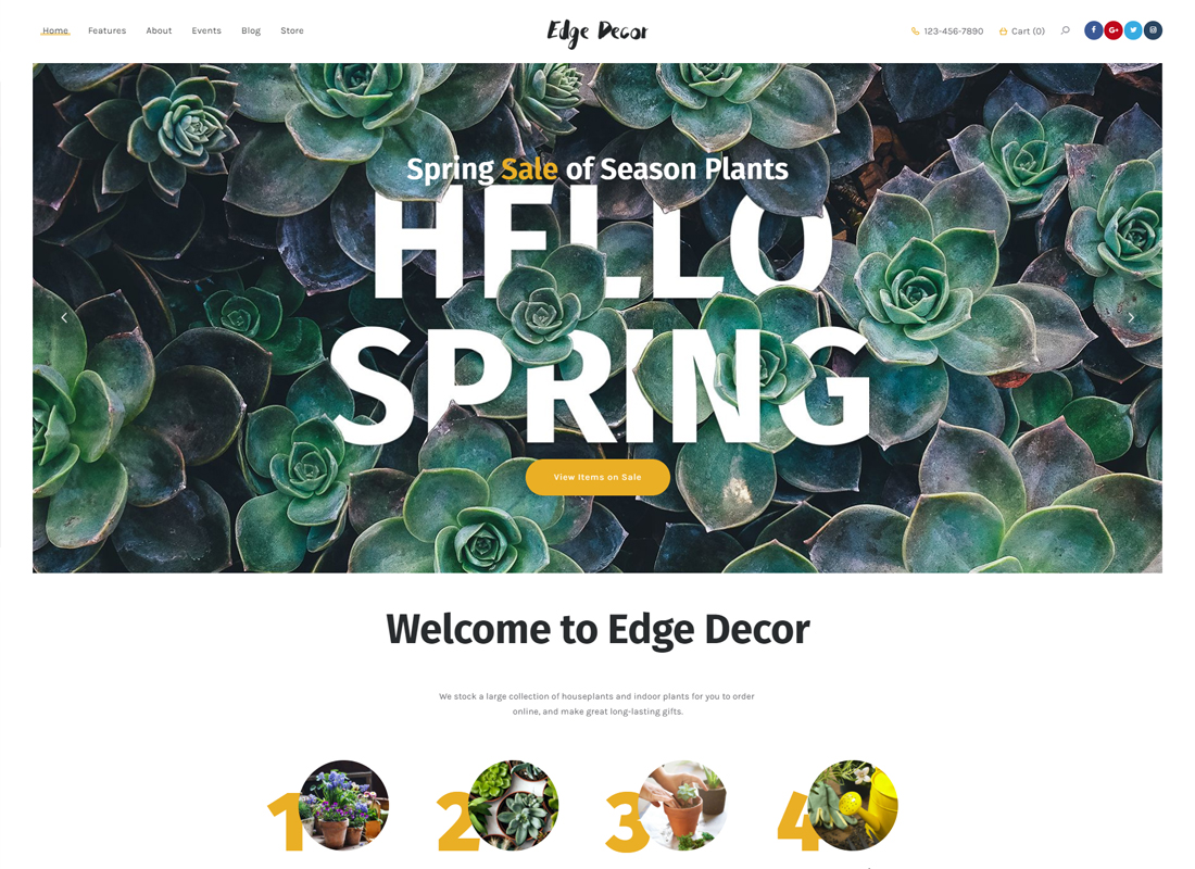Edge Decor - Tema WordPress Berkebun & Lansekap Modern