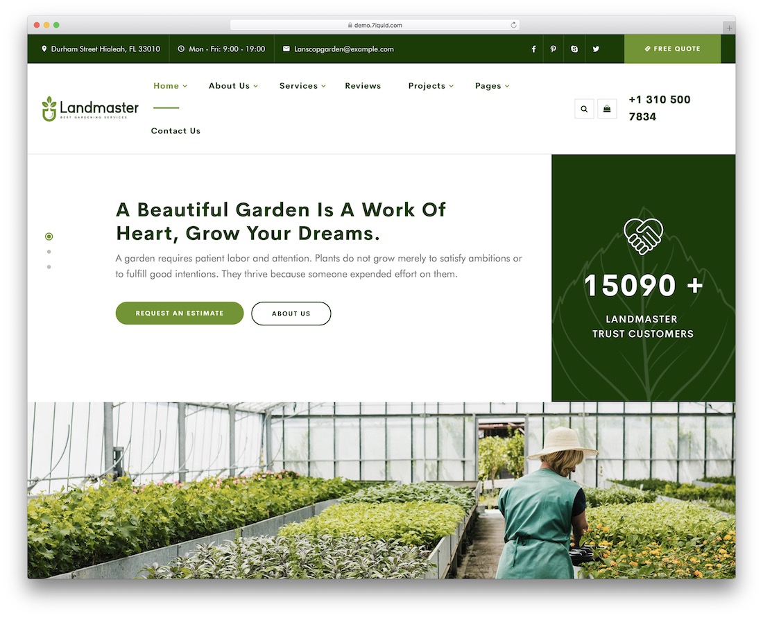 tema wordpress landmaster berkebun lansekap