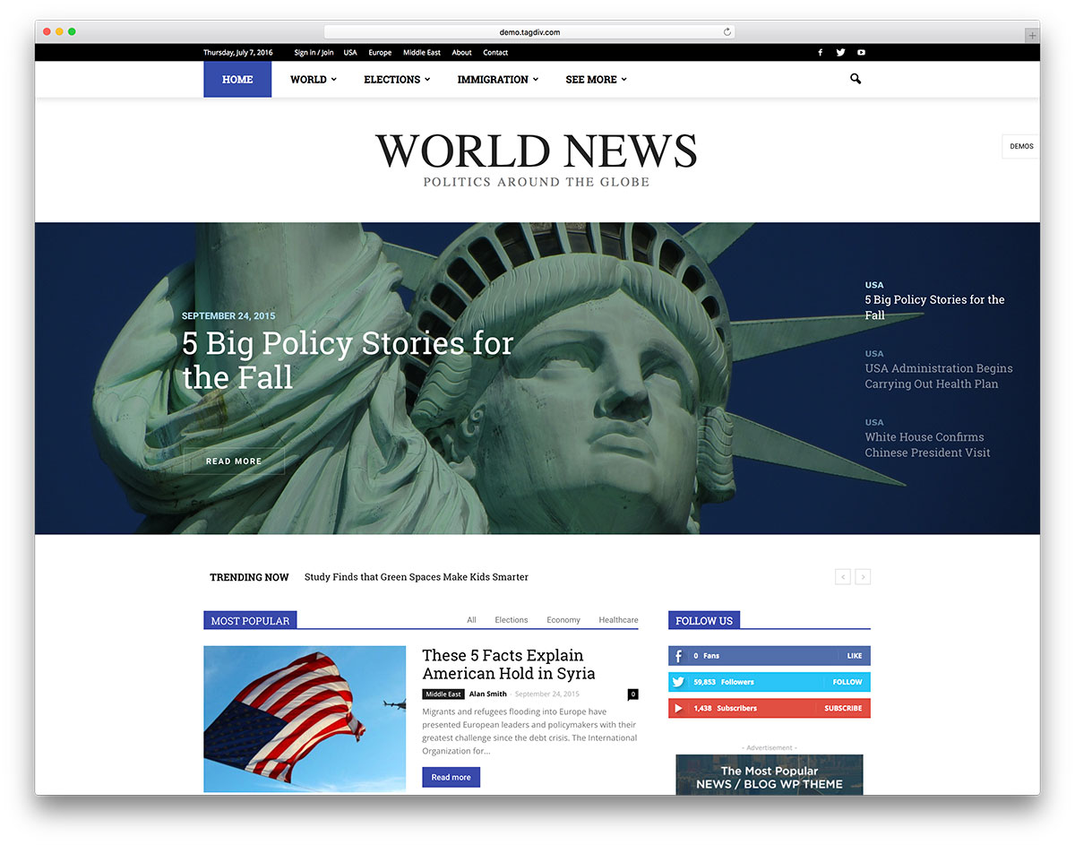 surat kabar-politik-majalah-wordpress-website-template