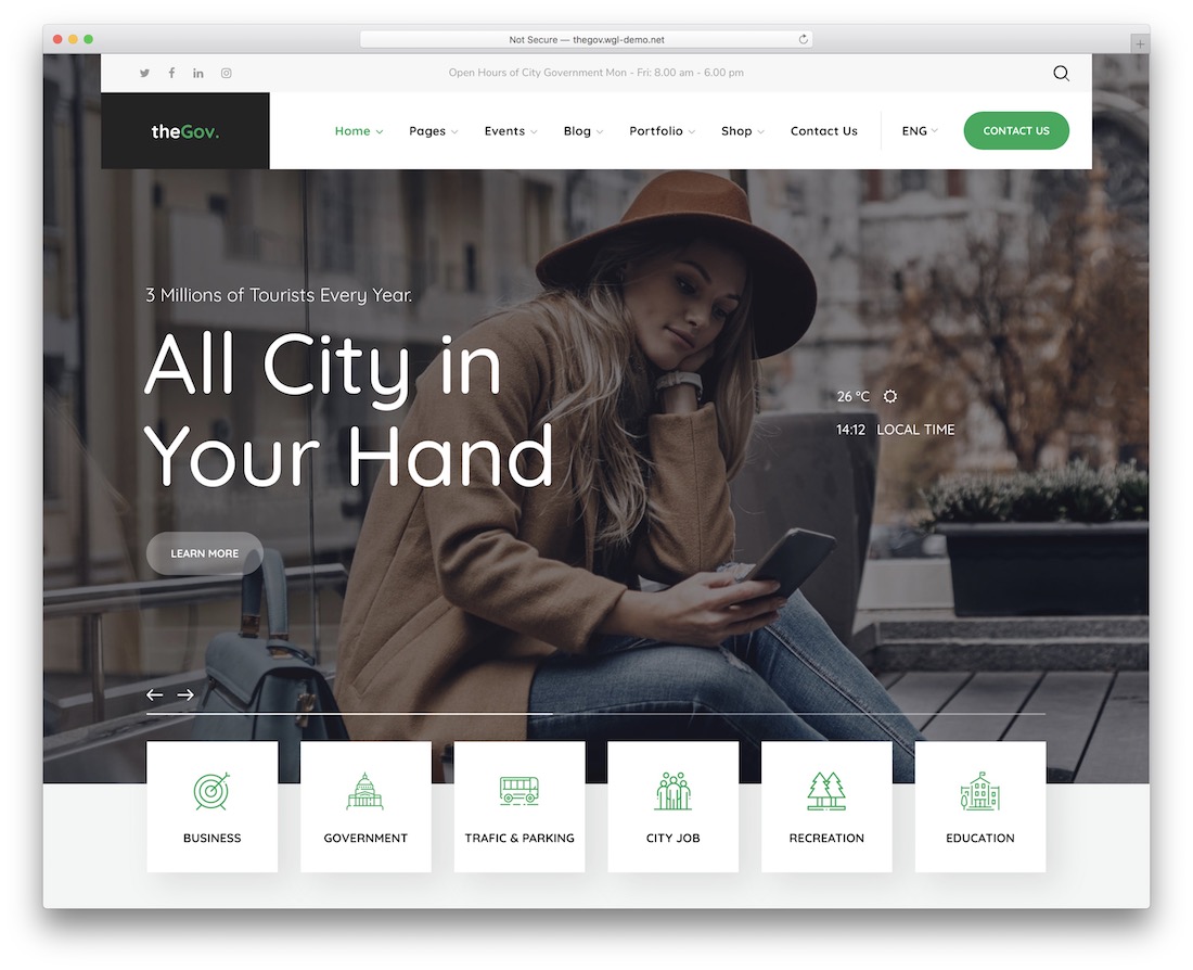 tema wordpress politik thegov