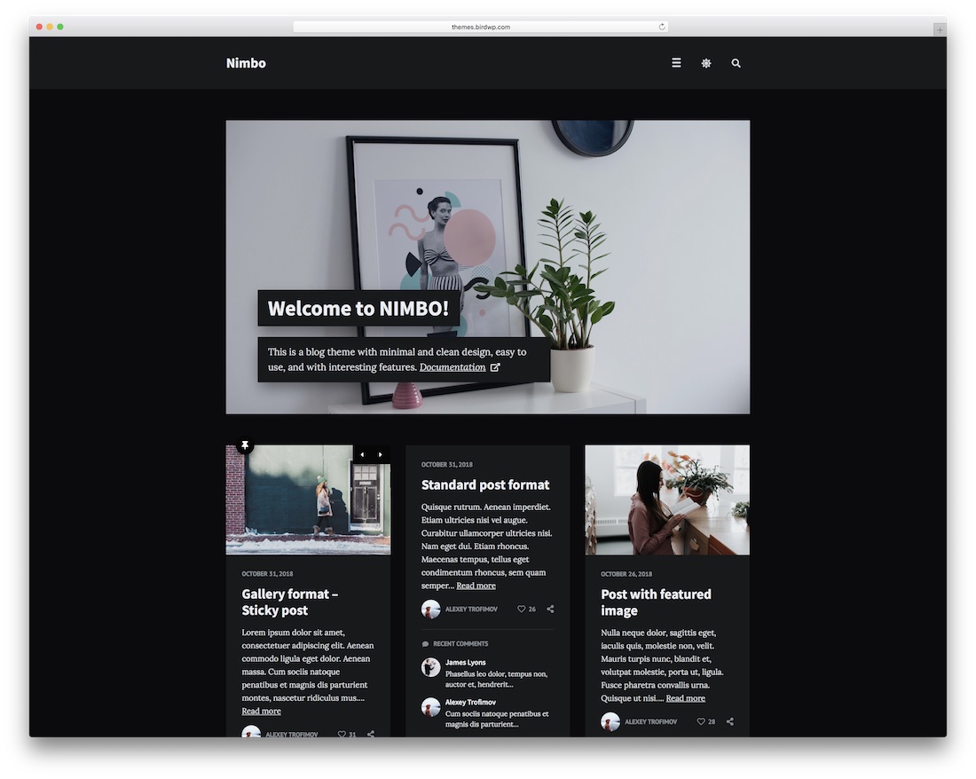 tema wordpress blog pribadi nimbo