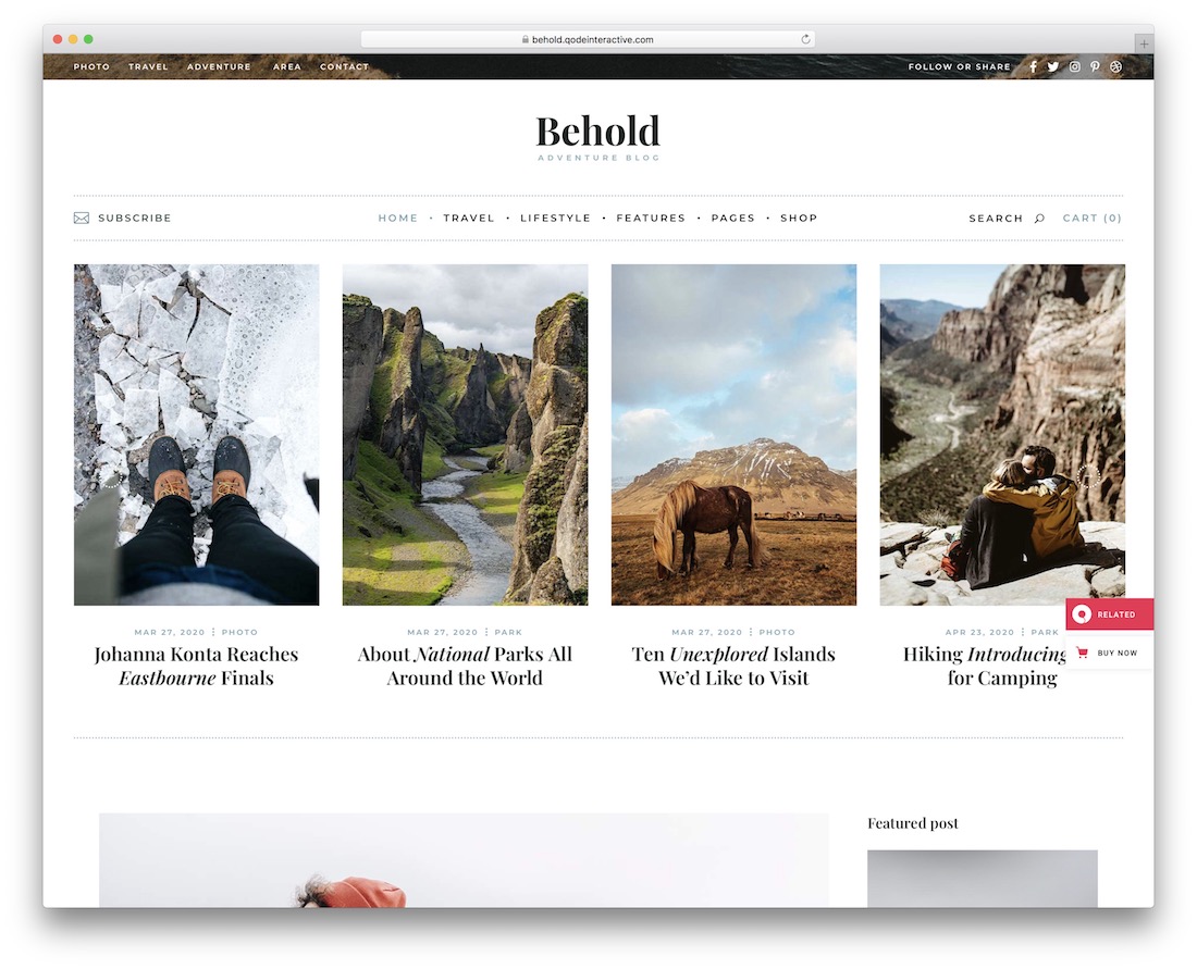 lihatlah tema wordpress blog pribadi