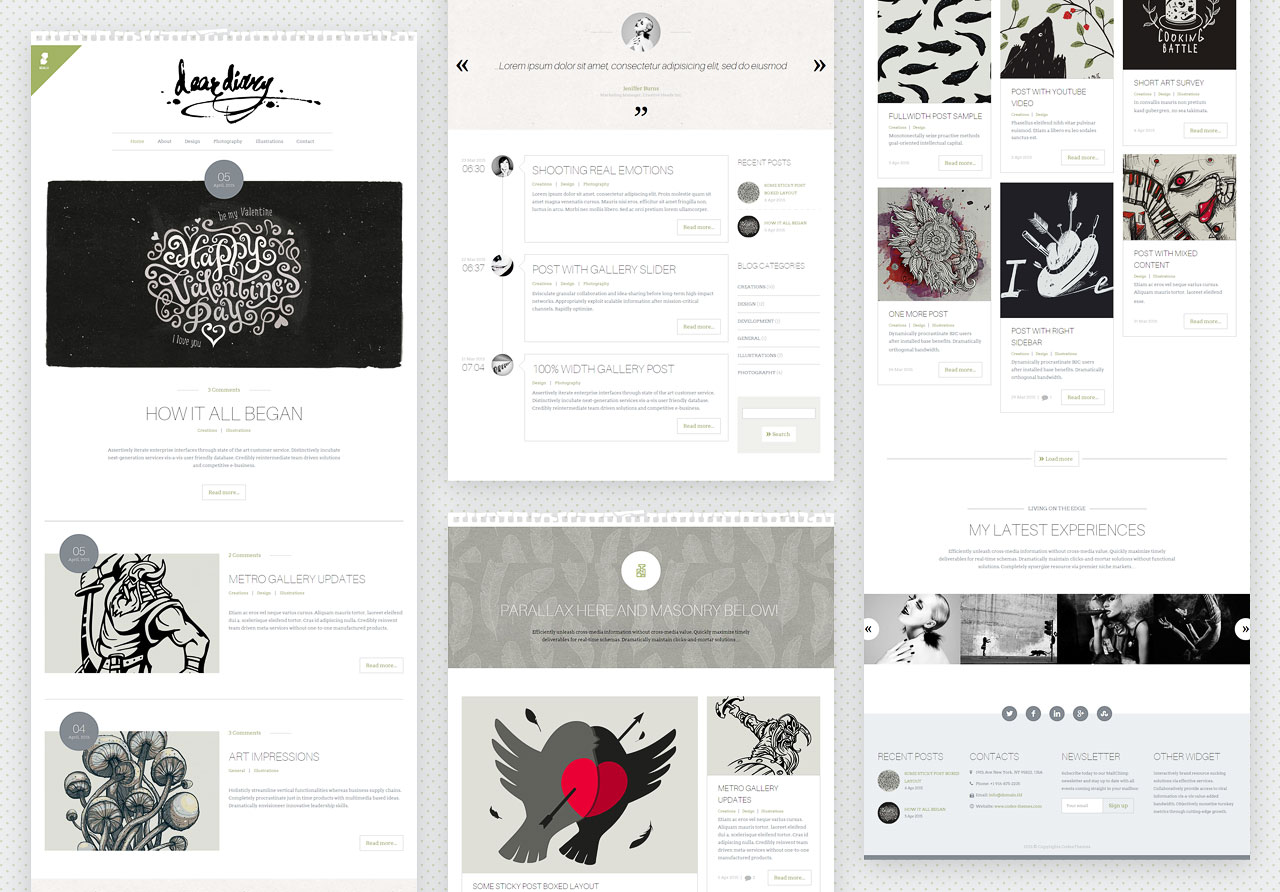 scalia - tema blog kreatif dan minimal