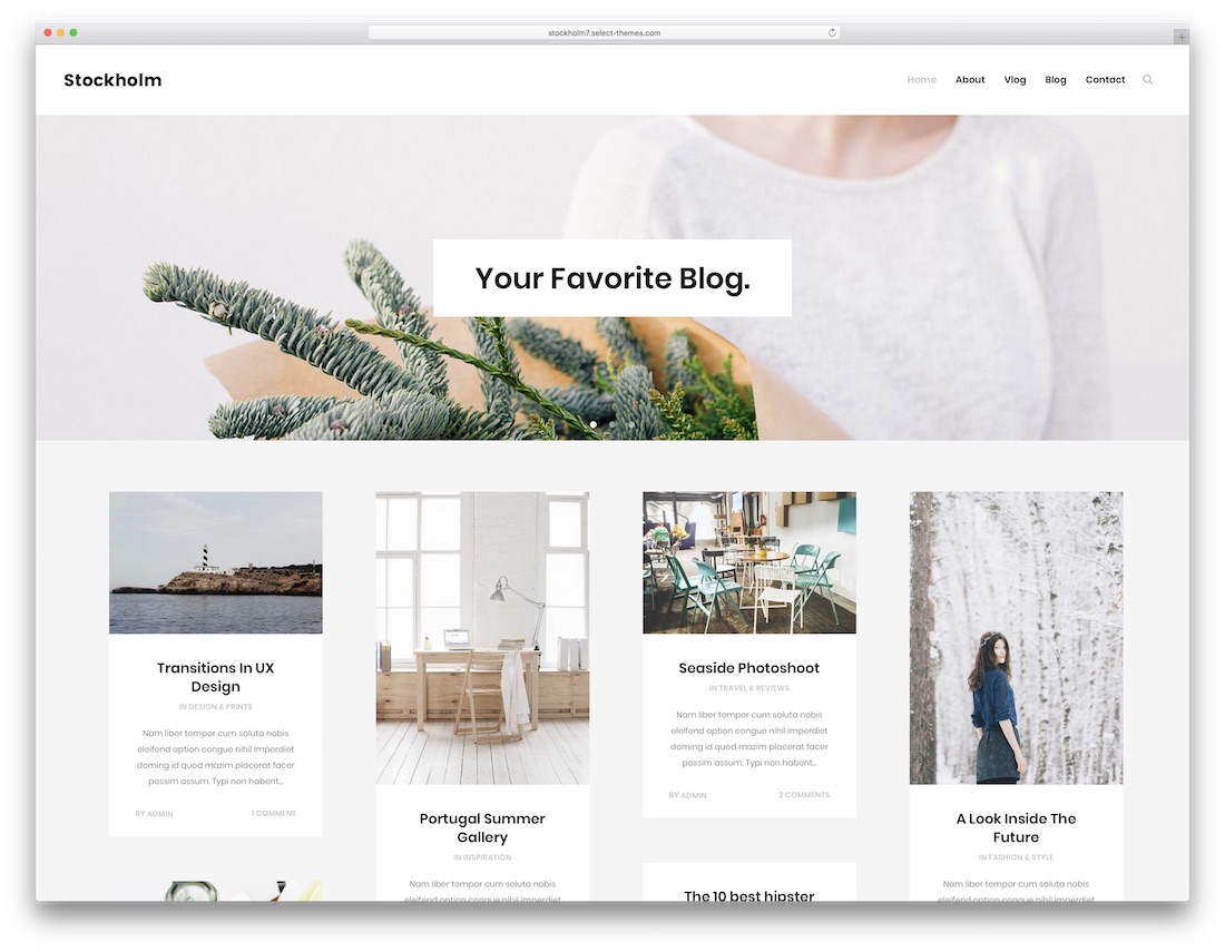 tema wordpress blog pribadi stockholm