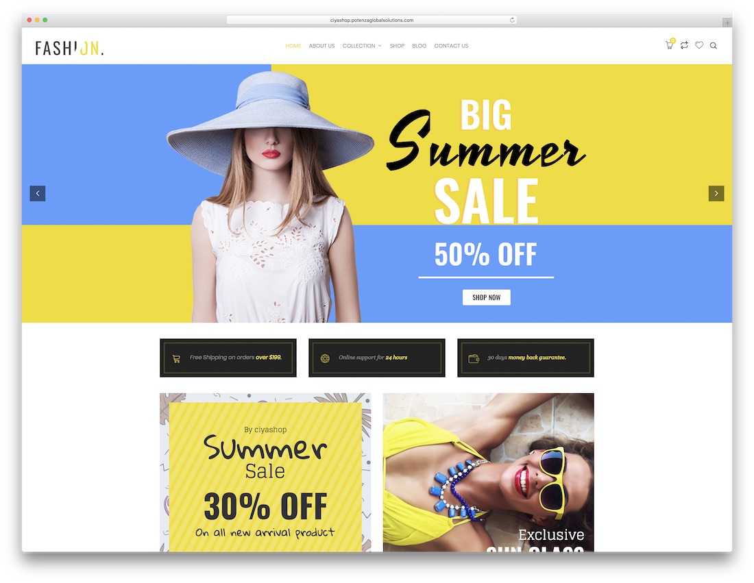 thème wordpress mode ciyashop