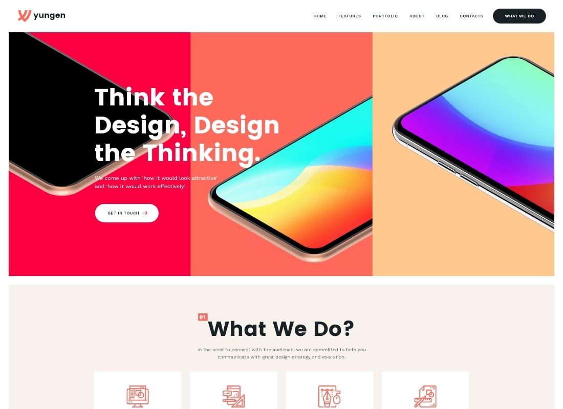 Yungen | Tema WordPress Bisnis Digital Agency Modern
