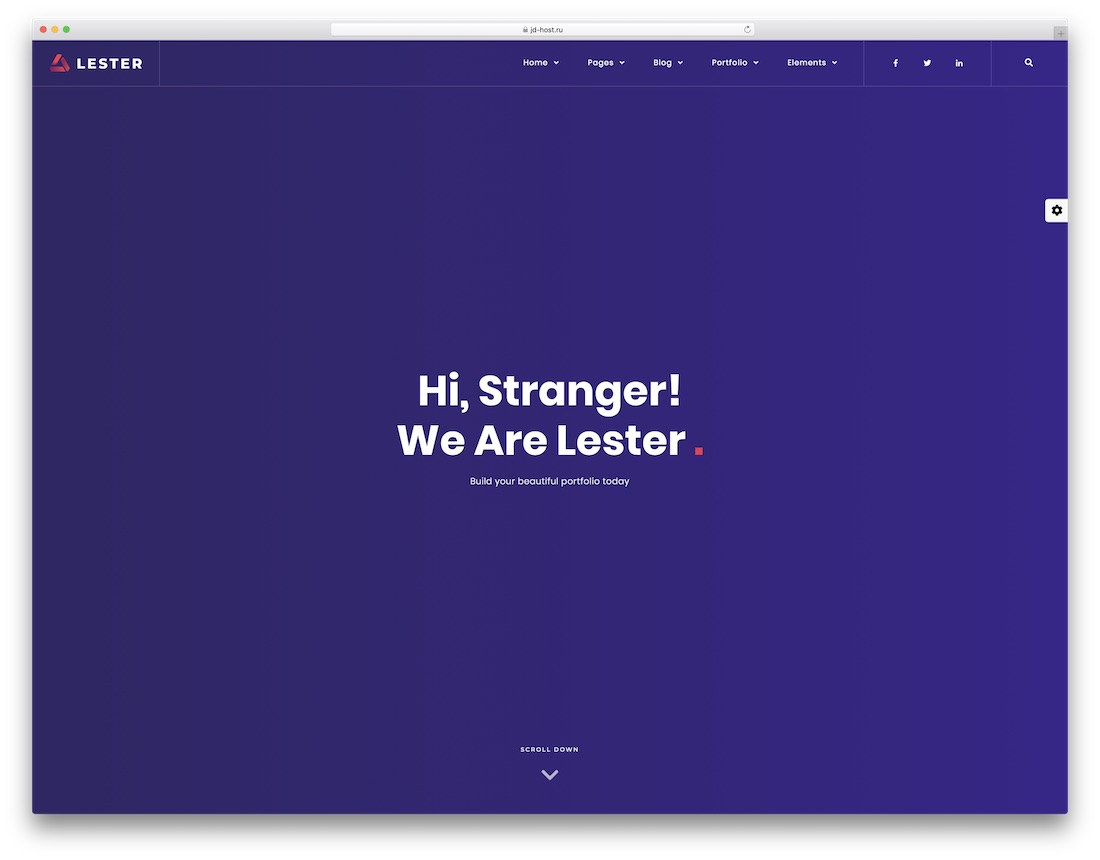 templat situs web desainer lester
