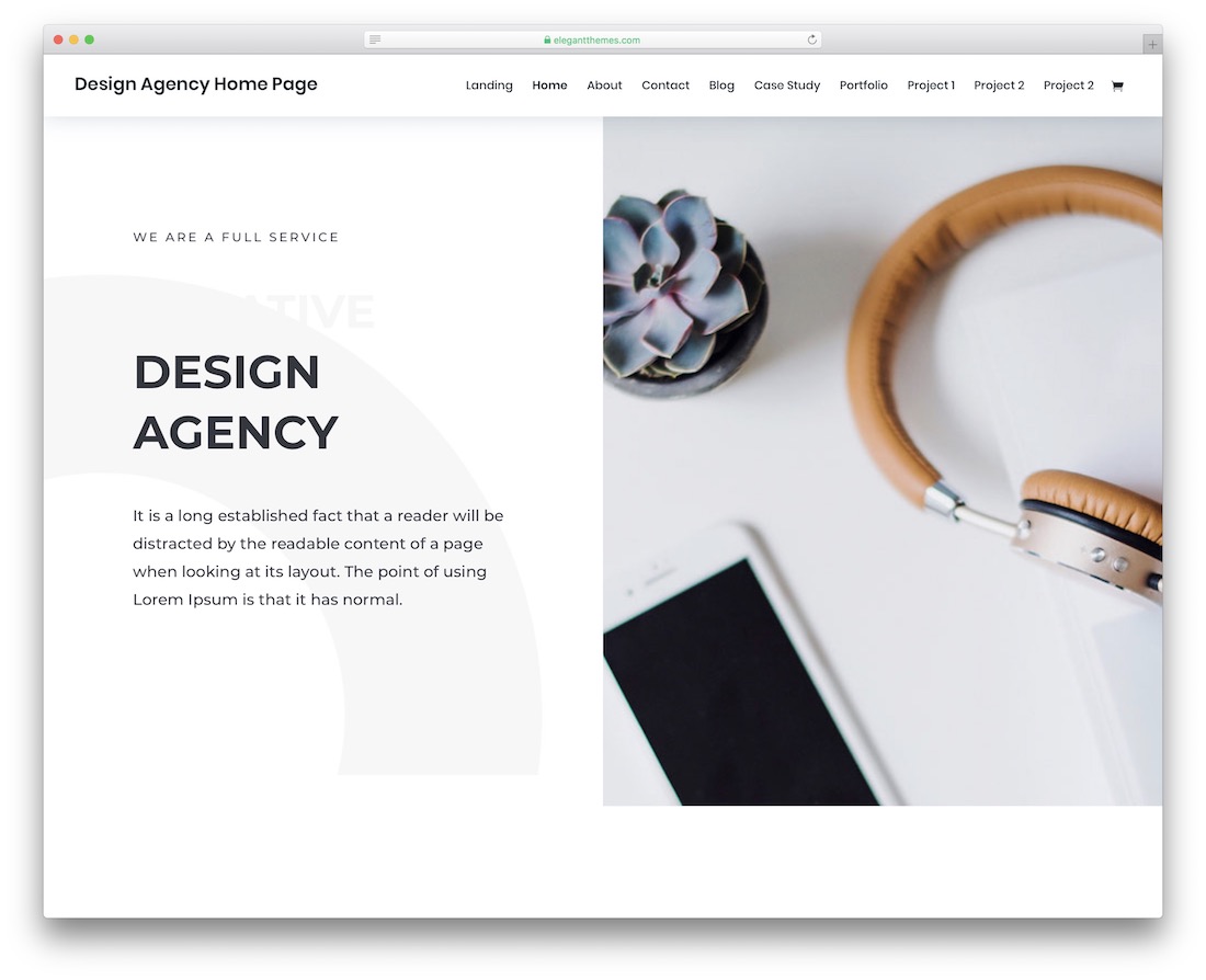 templat situs web desainer divi