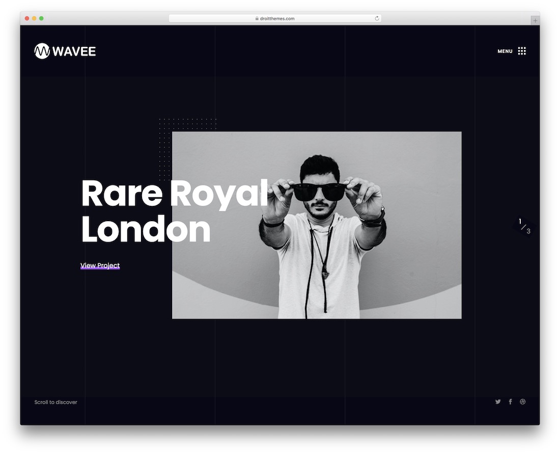 tema wordpress desainer wavee