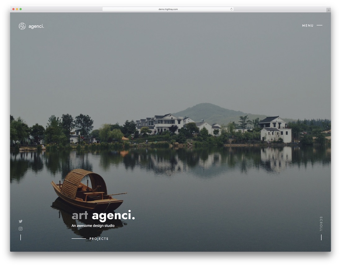 templat situs web desainer agenci