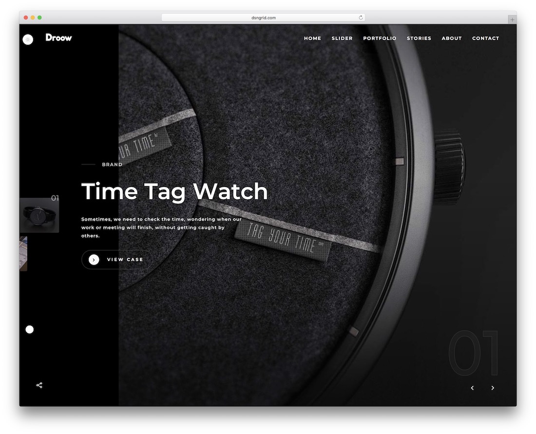 tema wordpress desainer droow