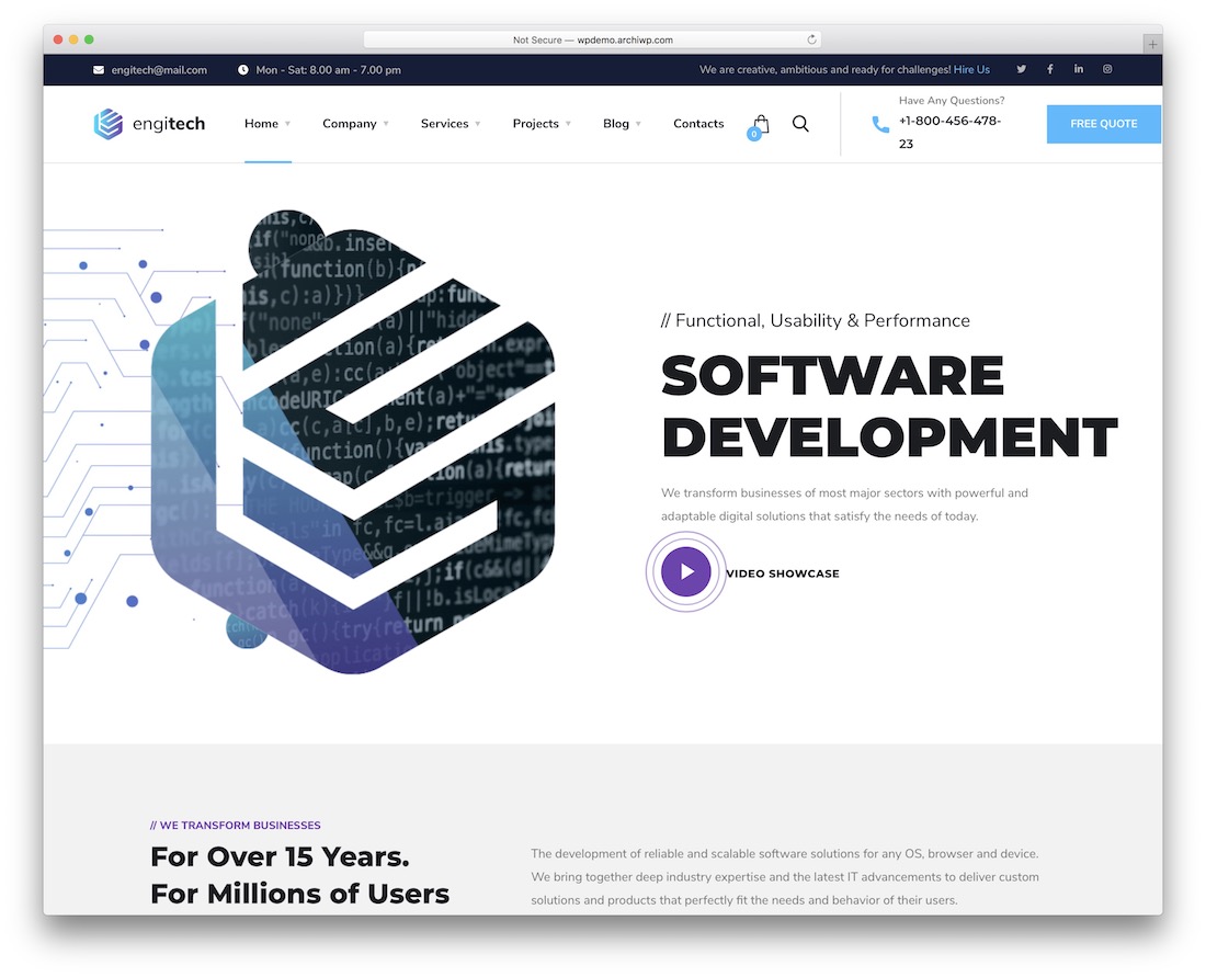 tema teknologi wordpress rekayasa