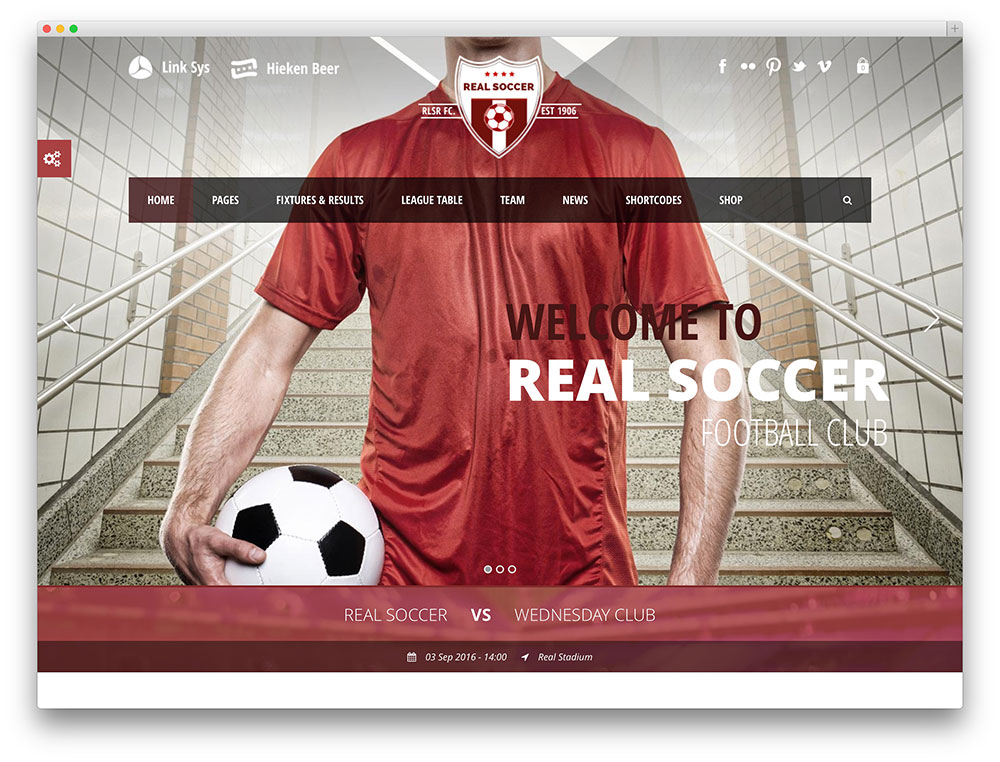 sepak bola nyata - tema klub sepak bola