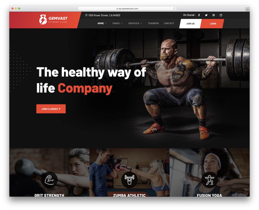 tema olahraga wordpress gemvast