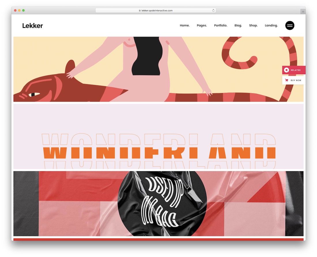 lekker tema wordpress yang indah