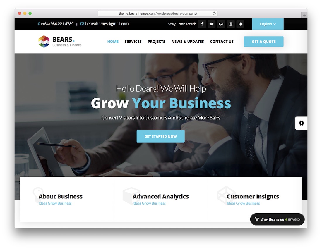 menyandang tema wordpress bisnis kecil