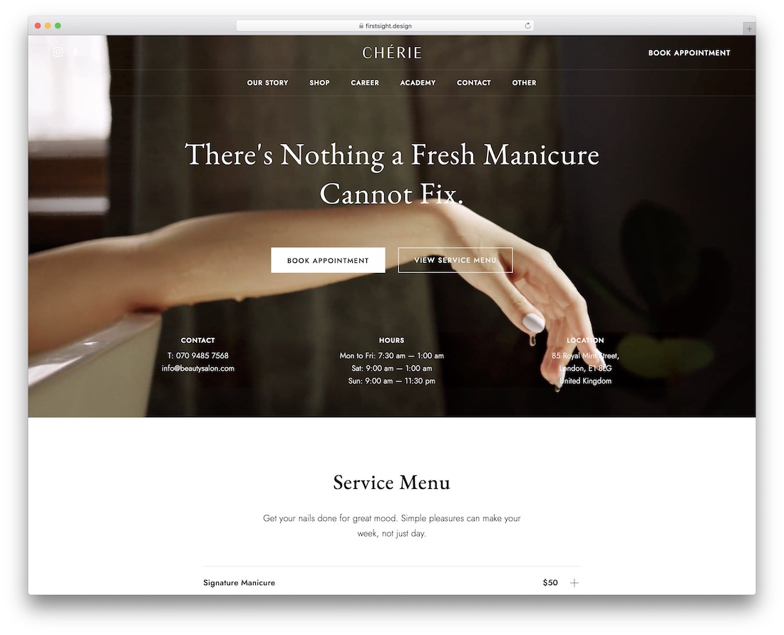 tema wordpress bisnis kecil cherie