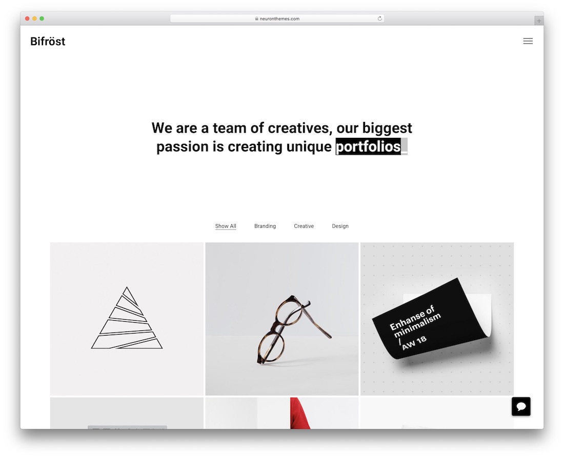 tema wordpress sederhana bifrost