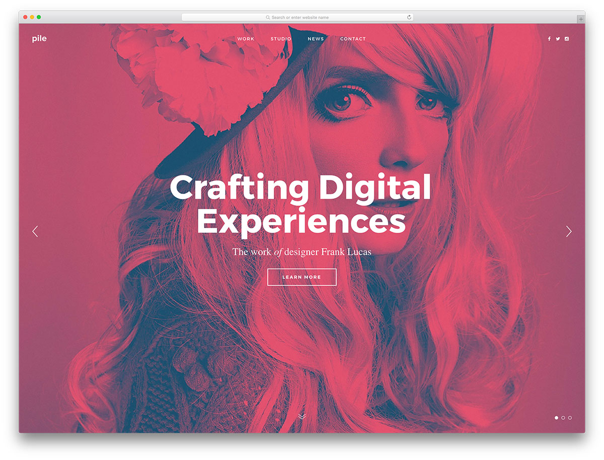 tumpukan-fullcreen-portfolio-wp-website-template
