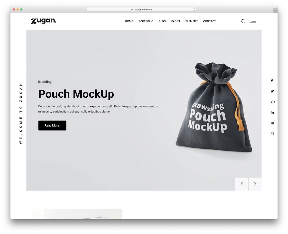 zugan tema wordpress sederhana