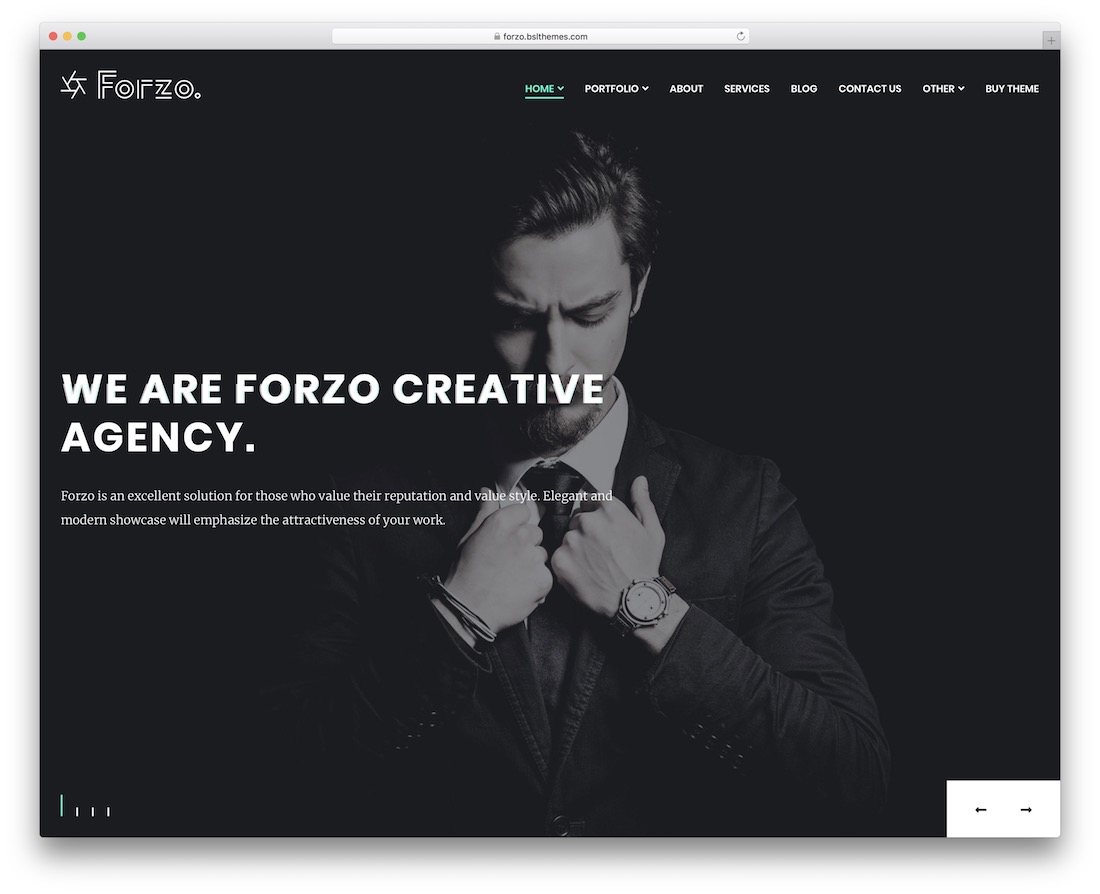 tema wordpress agensi kreatif forzo