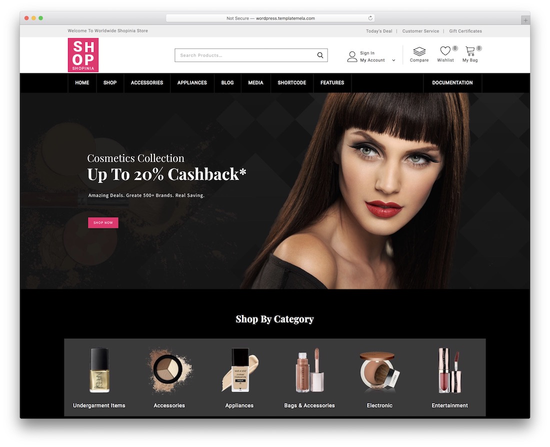 tema wordpress komposer visual shopinia