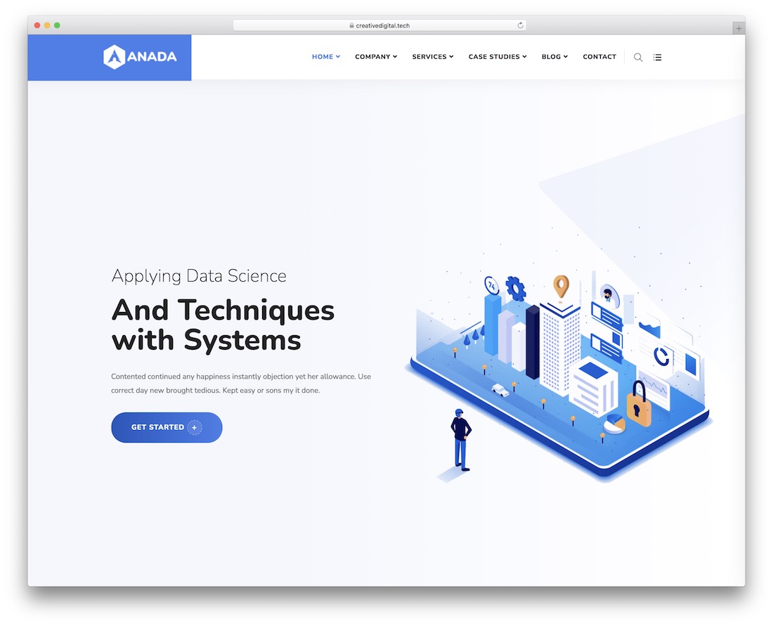 anada clean wordpress theme