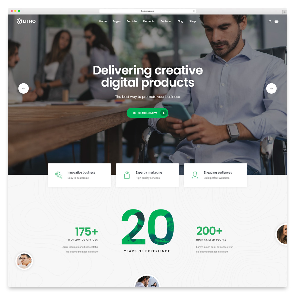 tema wordpress bersih litho