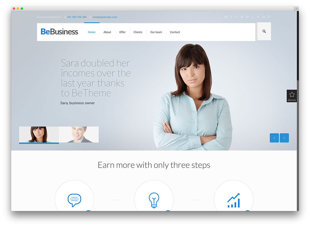 betheme tema bisnis populer