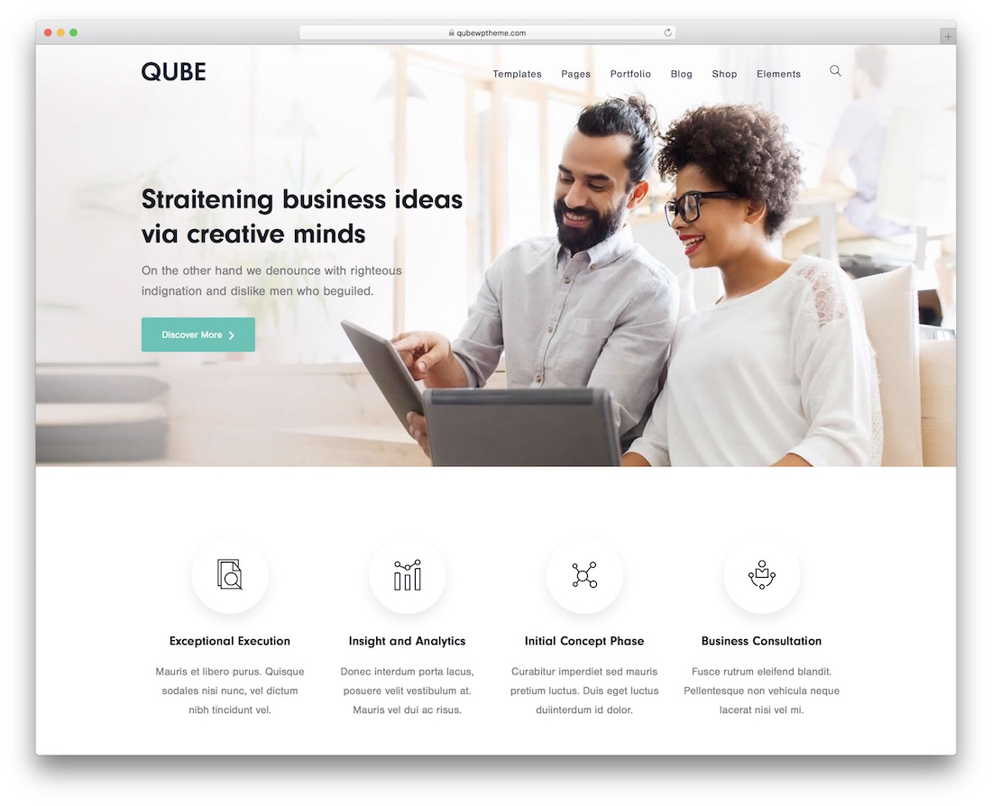 tema wordpress serbaguna qube
