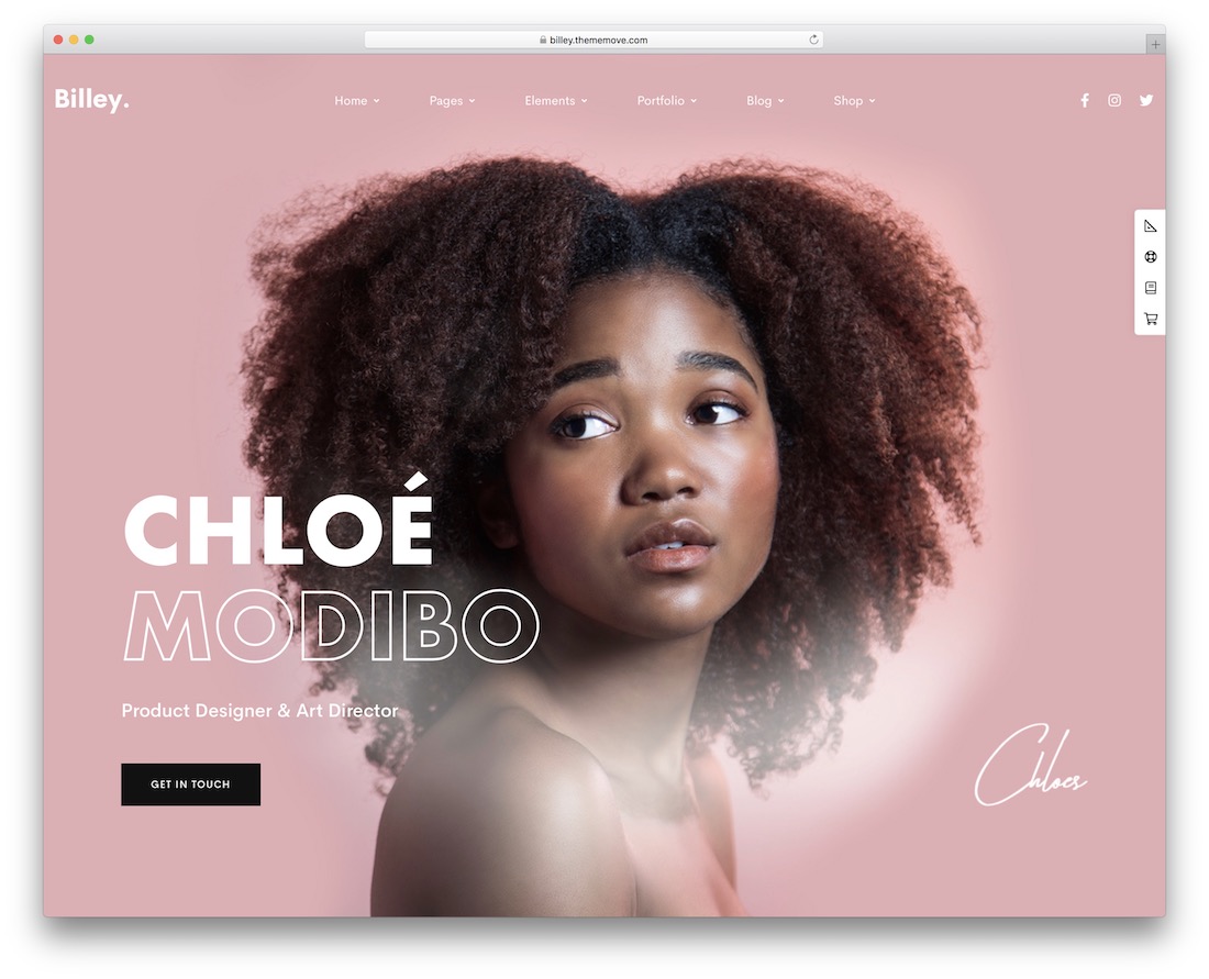 tema billey wordpress untuk freelancer