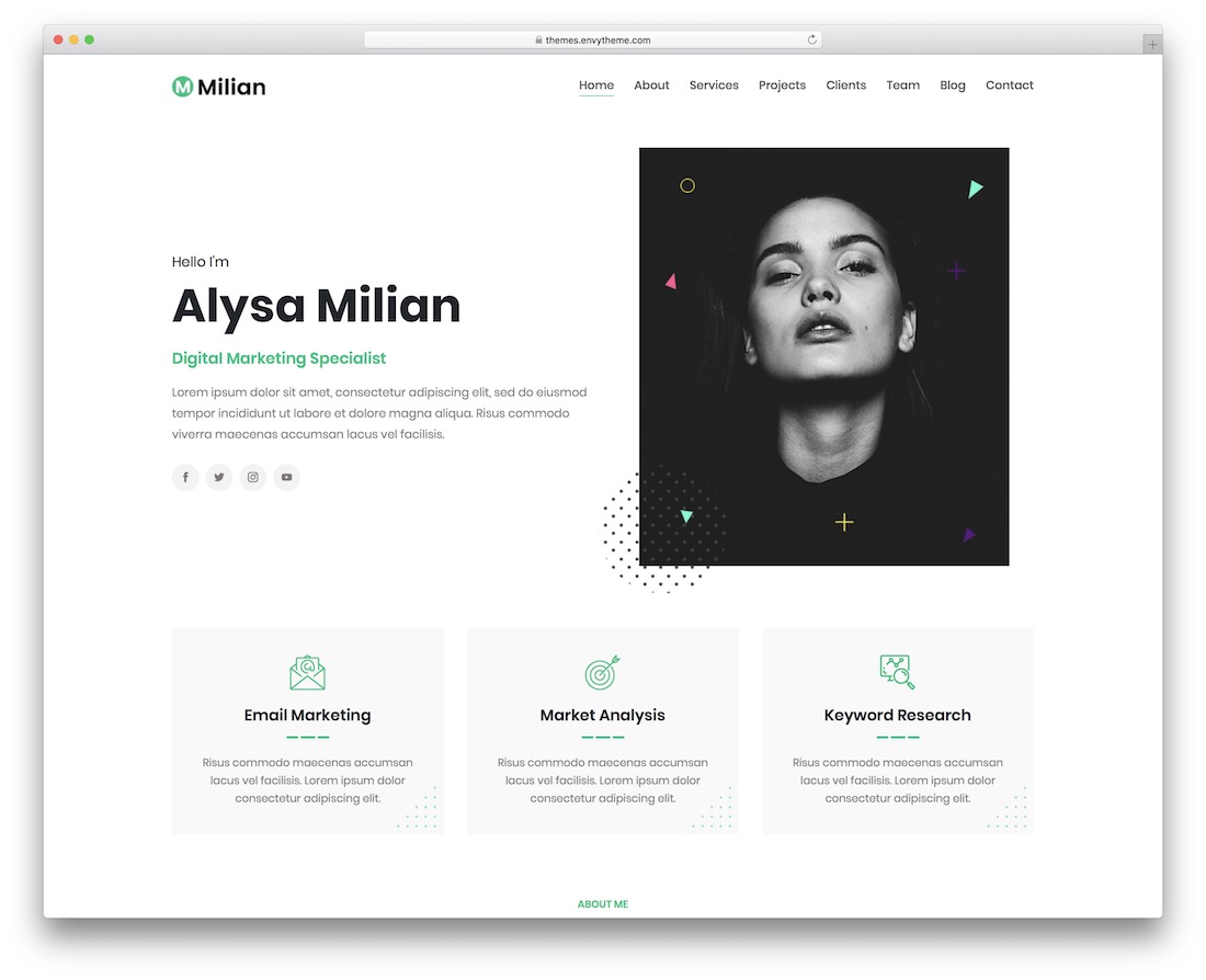 tema wordpress milan untuk pekerja lepas