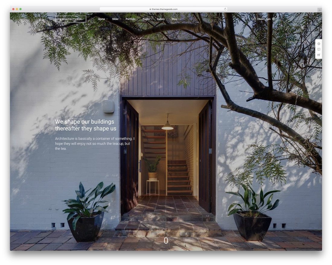 arsitektur wordpress tema untuk arsitek