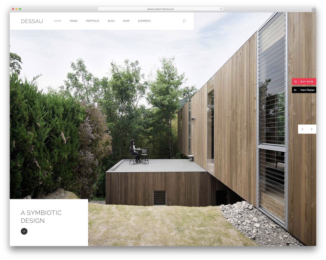 tema wordpress dessau untuk arsitek