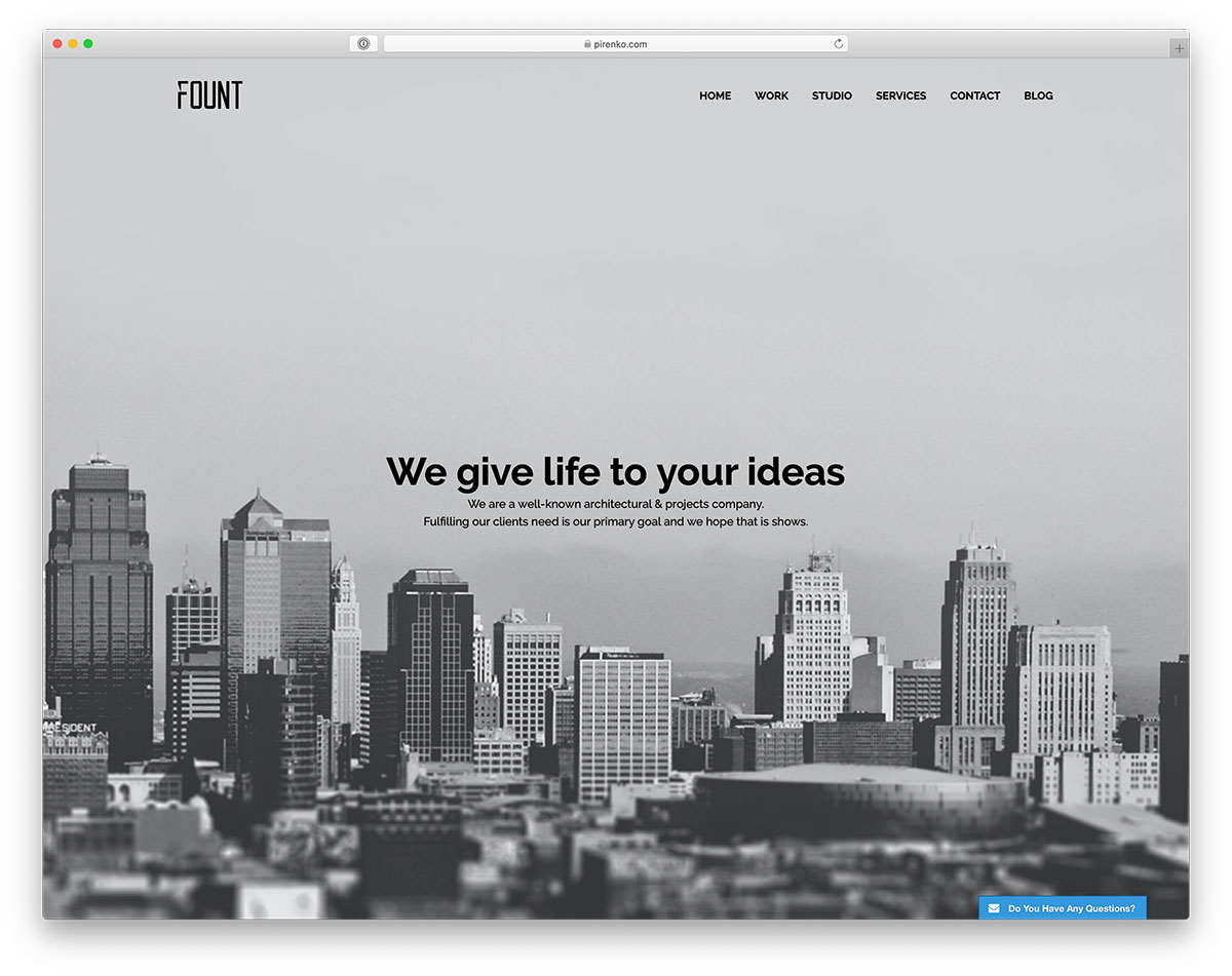tema WordPress arsitek