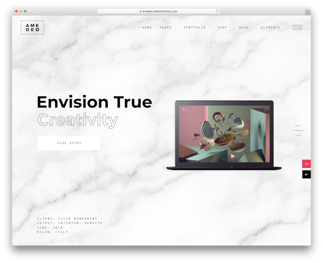 tema wordpress kreatif amedo