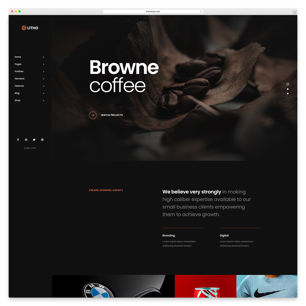tema wordpress kreatif litho