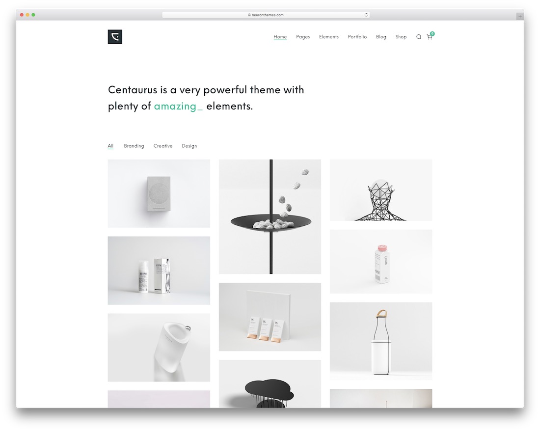 tema wordpress kreatif centaurus