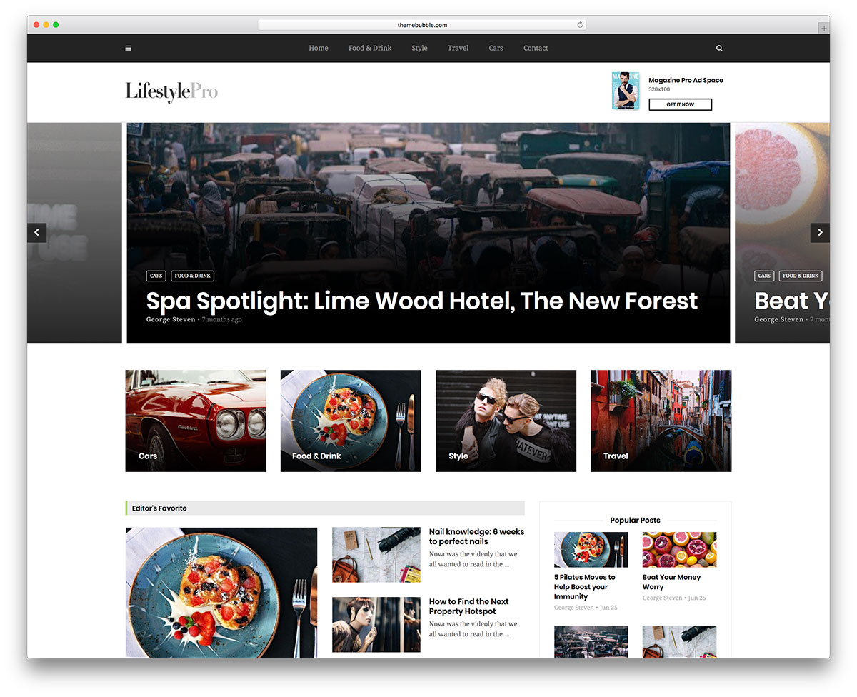 Tema WordPress majalah gaya hidup