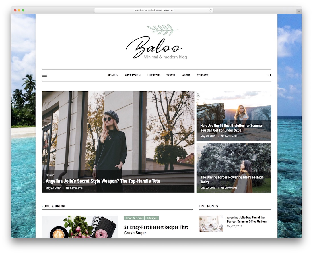 tema wordpress gaya hidup baloo