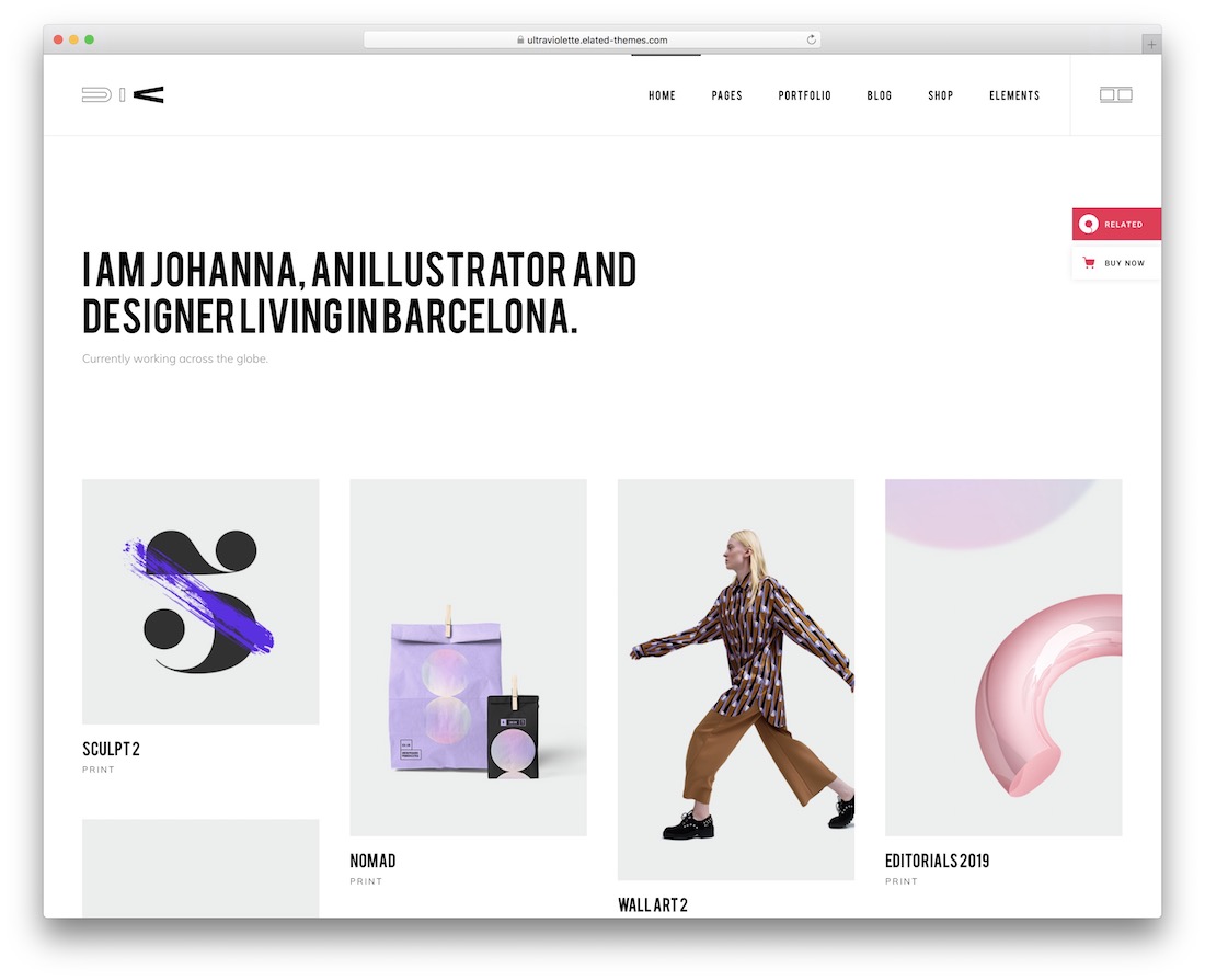 tema wordpress feminin ultraviolette