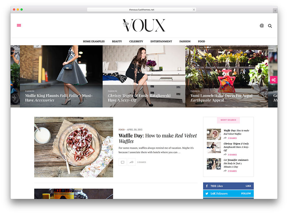 the voux - tema majalah feminin