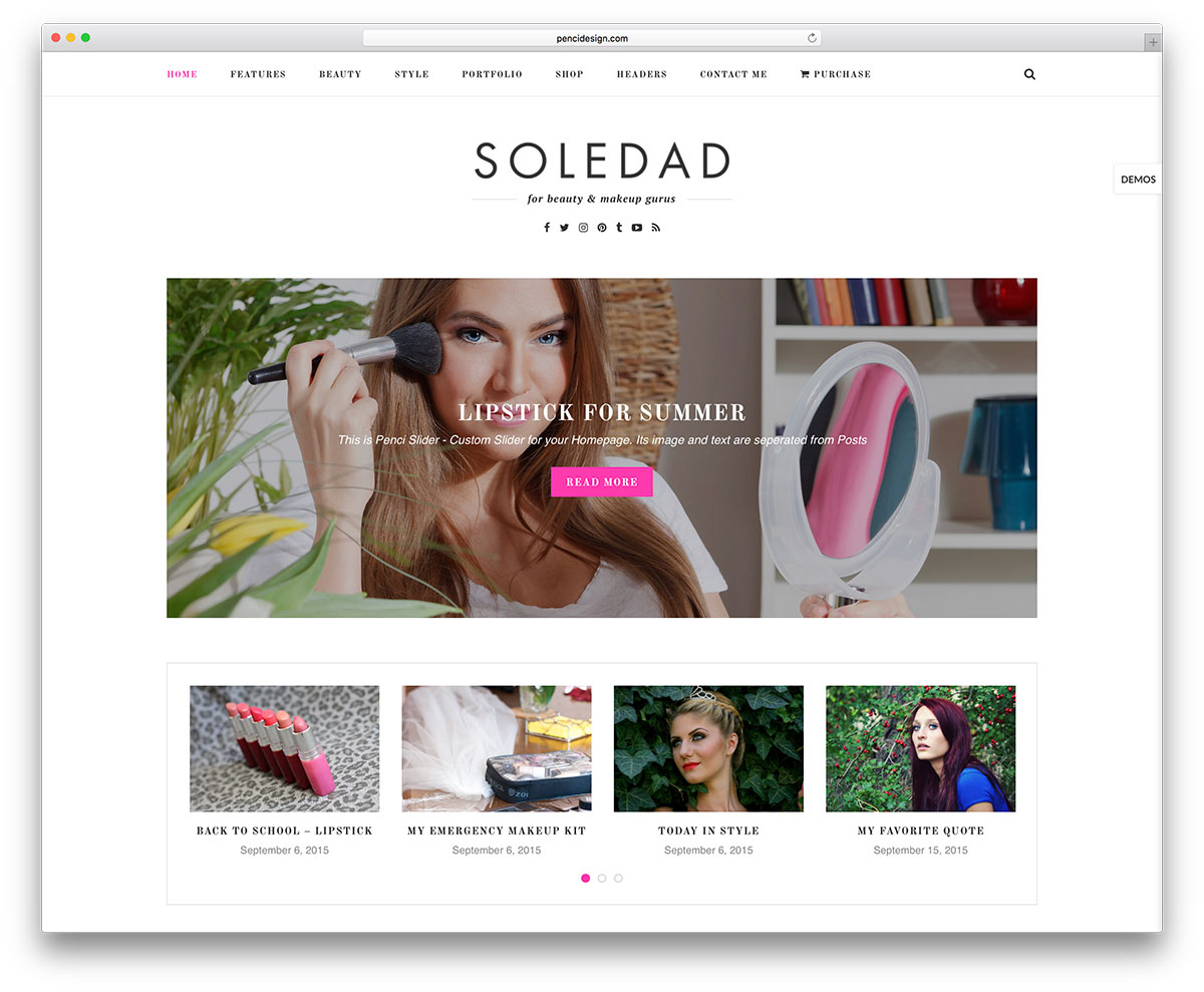 Tema WordPress Blog Feminin